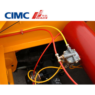CIMC 2 Eje Semiremolque esquelético para contenedor de 20 pies 28T tren de aterrizaje 13T Eje incluido