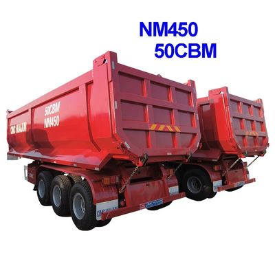 Semi-remolque de descarga personalizado con 90 /50 King Pin de CIMC HUAJUN
