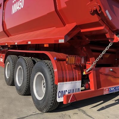 Semi-remolque de descarga personalizado con 90 /50 King Pin de CIMC HUAJUN
