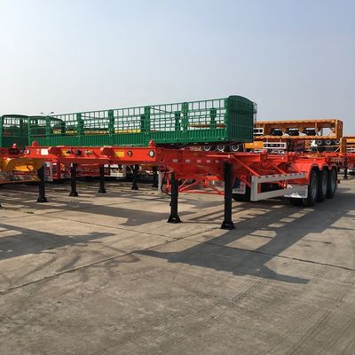12380*2500*1540 CIMC HUAJUN Semirremolque esquelético para el transporte de contenedores de 20 pies y 40 pies