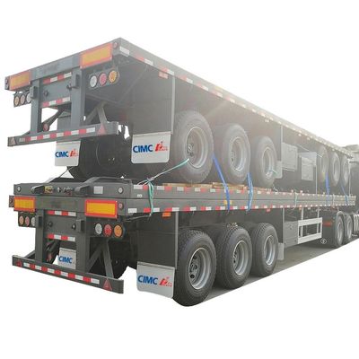 CIMA HUAJUN 40ft 3 Eje Semirremolque de cama plana con válvula Wabco y 20 años de experiencia
