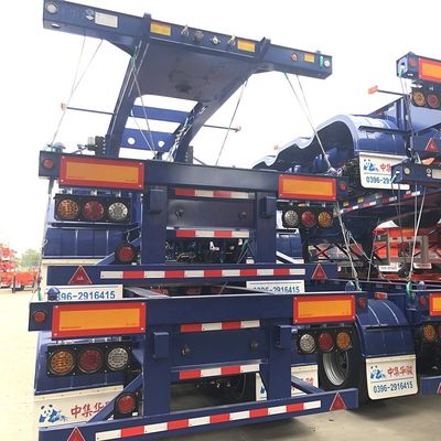 Semi-remolque de esqueleto de 3 ejes de 40 pies La solución definitiva para el transporte de contenedores