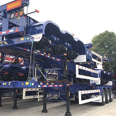 Semi-remolque de esqueleto de 3 ejes de 40 pies La solución definitiva para el transporte de contenedores
