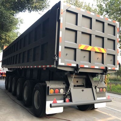 6 Ejes Vehículo de remolque para el mercado de Ghana T700/Q345 viga principal de acero y características opcionales