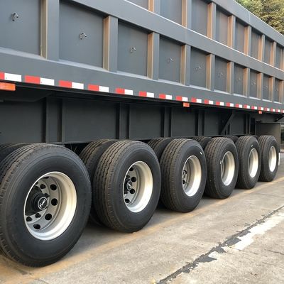 6 Ejes Vehículo de remolque para el mercado de Ghana T700/Q345 viga principal de acero y características opcionales