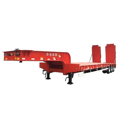 30T Max Carga útil Hidráulica Plegable Cuello de Ganso para el pesado remolque de cama baja Diseño robusto