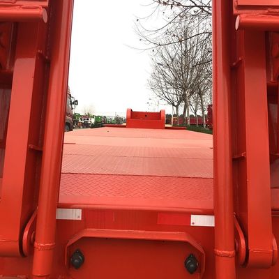 30T Max Carga útil Hidráulica Plegable Cuello de Ganso para el pesado remolque de cama baja Diseño robusto