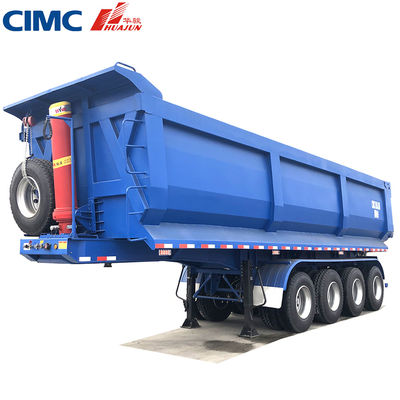 12R22.5 neumáticos de 4 ejes remolque hidráulico de tipo U 38CBM de CIMC HUAJUN