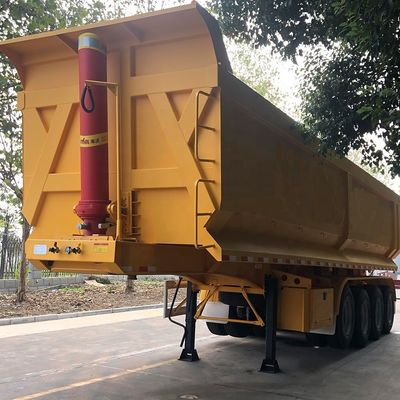 Sistema hidráulico Hyva 4 Eje Semiremolque de tipo FC para el transporte de acero de carga pesada