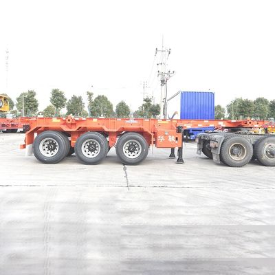Contenedor de diseño Chasis Esqueleto Remolque Fabricantes en para 20 pies y 40 pies de transporte