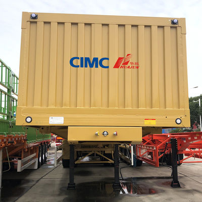 11.00r20 neumáticos y 28 toneladas estándar de tren de aterrizaje lado tirador semirremolque por CIMC HUAJUN