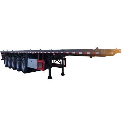 CIMC HUAJUN 5 Ejes Remolque de cama plana Perfecto para Varios Tractores en el Mercado de África