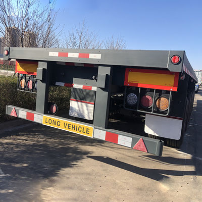 CIMC HUAJUN 5 Ejes Remolque de cama plana Perfecto para Varios Tractores en el Mercado de África