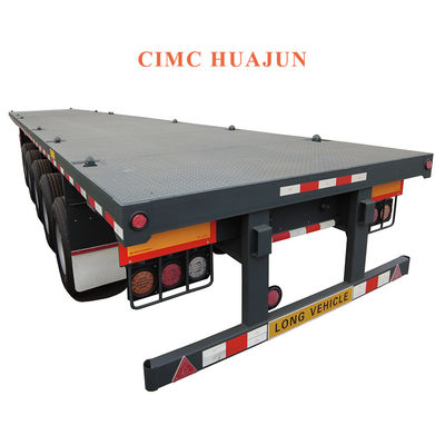 CIMC HUAJUN 5 Ejes Remolque de cama plana Perfecto para Varios Tractores en el Mercado de África