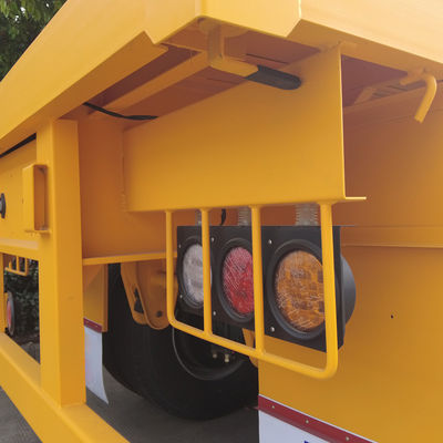 África 4 Ejes Semirremolque de 80 toneladas Cama plana para transporte y logística de carga pesada