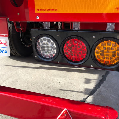 FUWA o BPW remolque de camión de eje CIMC HUAJUN cerco semirremolque de piso plano con diseño