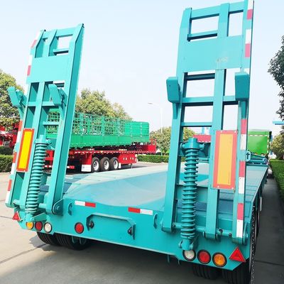 Semi remolque de eje bajo FUWA La solución perfecta para las necesidades de transporte de equipos pesados
