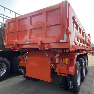 Tractor de 3 ejes de gran capacidad, descargable, semirremolque para transporte de carbón de 50 a 80 toneladas de carga