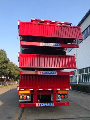 JOST 90 Kingpin y 13T FUWA Axle CIMC HUAJUN 3 Semirremolque de cerca de eje