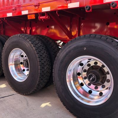 JOST 90 Kingpin y 13T FUWA Axle CIMC HUAJUN 3 Semirremolque de cerca de eje