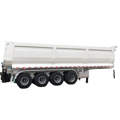 La luz principal es de 500 mm de altura Q345B CIMC Tipper Grúa galvanizada descarga camión semi-remolque