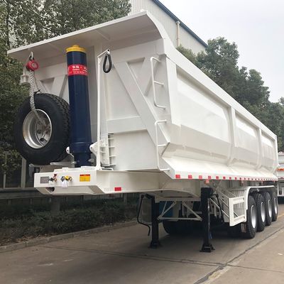 La luz principal es de 500 mm de altura Q345B CIMC Tipper Grúa galvanizada descarga camión semi-remolque