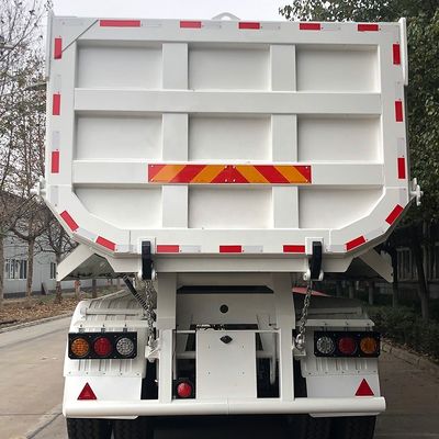 La luz principal es de 500 mm de altura Q345B CIMC Tipper Grúa galvanizada descarga camión semi-remolque