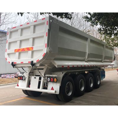 La luz principal es de 500 mm de altura Q345B CIMC Tipper Grúa galvanizada descarga camión semi-remolque