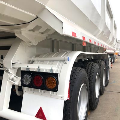 La luz principal es de 500 mm de altura Q345B CIMC Tipper Grúa galvanizada descarga camión semi-remolque