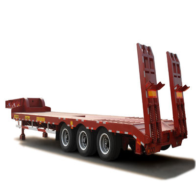 50/60/80/100 toneladas Remolque de lecho bajo para soluciones de transporte de excavadoras pesadas