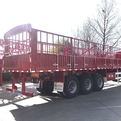 JUNLONG L400 3 Ejes 40 toneladas Semi remolque de cerca para aplicaciones de trabajo pesado