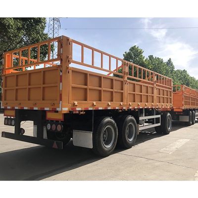 Top Design CIMC HUAJUN Trailer de carga de estaca con doble caja de cerca Semi-trailer