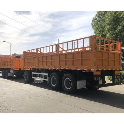 Top Design CIMC HUAJUN Trailer de carga de estaca con doble caja de cerca Semi-trailer