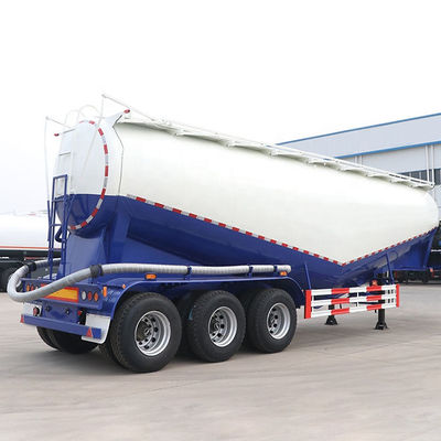 Transporte de polvo mineral 3 ejes 45cbm Cemento Semirremolque Cisterna con eje Fuwa