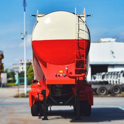 CIMC HUAJUN 40CBM Durable Cementos en polvo seco, tanque transportador de 3 ejes, tanque semi-remolque
