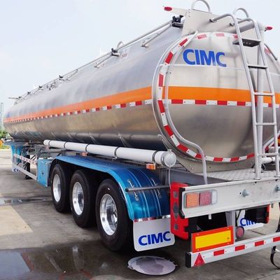Fuwa 3 Ejes 45000 litros de combustible de aleación de aluminio o de acero inoxidable Cementos camiones cisterna remolques