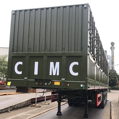 Semi-remolque de camión de 60 toneladas de capacidad de carga con cerca y lona de vigas principales T700/Q345 de acero