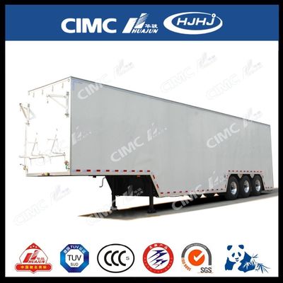 CIMC HUAJUN Semi remolque de cortina lateral remolque de camión acero 13750*2500 CN HEN 50ton Ce