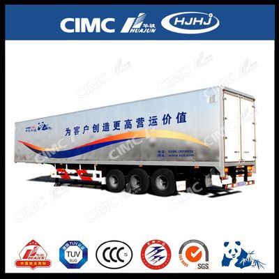 CIMC HUAJUN Semi remolque de cortina lateral remolque de camión acero 13750*2500 CN HEN 50ton Ce