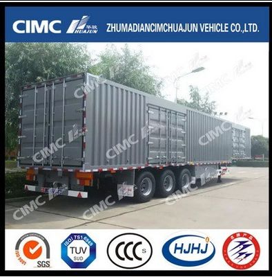 CIMC HUAJUN Semi remolque de cortina lateral remolque de camión acero 13750*2500 CN HEN 50ton Ce