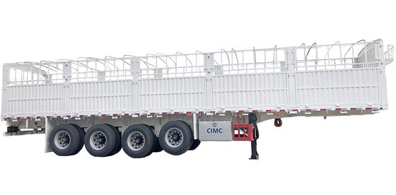 CIMC HUAJUN 60 Ton High Side Board Fence Semi Transport Trailer con certificación CE
