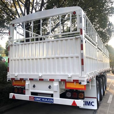 CIMC HUAJUN 60 Ton High Side Board Fence Semi Transport Trailer con certificación CE