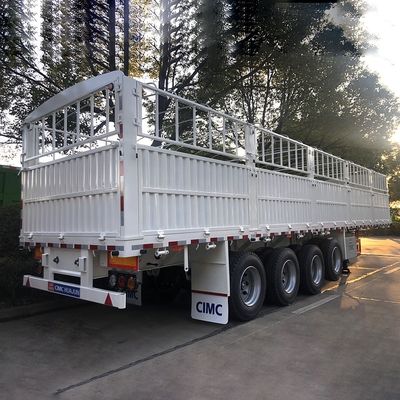 CIMC HUAJUN 60 Ton High Side Board Fence Semi Transport Trailer con certificación CE