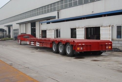 20 a 100 toneladas de carga útil máxima de acero 3 ejes semirremolque de lecho bajo para el transporte de equipos pesados