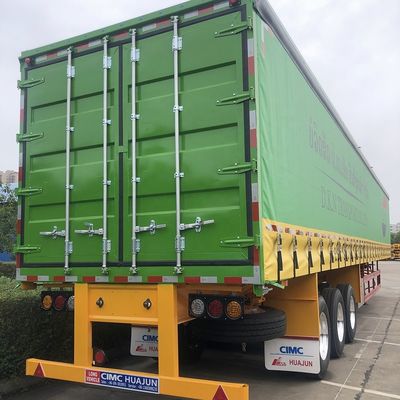 Capacidad de 50 toneladas, tipo Tailandia, remolque de contenedores de 40 pies para carga seca y ligera