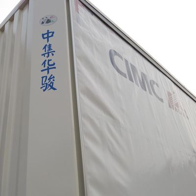 CIMC HUAJUN Tensión de cortina de remolque 3 ejes cubierta de caída de 40 pies para el transporte de carga seca