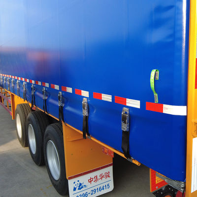Transporte verde Utilidad camión de furgoneta seca remolque con jaula CIMC HUAJUN Clientes opcionales