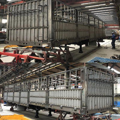 Semi-remolque de carga de 60 toneladas para el transporte de carga por CIMC HUAJUN
