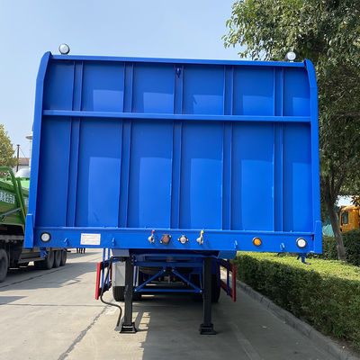 Semiremolque de 4 ejes con pared lateral de 1000 mm, carga útil máxima de 60T de neumático 12.00R20