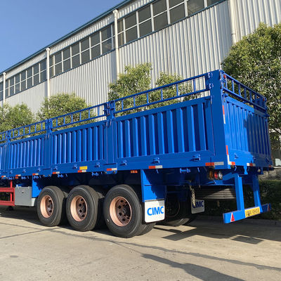 Grupo CIMC HUAJUN 4 Ejes Carga útil máxima 60T Remolque de contenedores Pared de carga Semiremolque